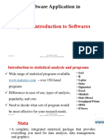 Statistical Software Application in Economics: Chapter 1: Introduction To Softwares