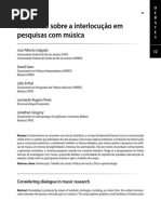 Salgado - Refletindo Sobre A Interlocução em Música