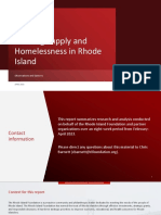 Rhode Island Foundation Study: Housing Supply and Homelessness in Rhode Island