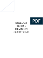 Biology Term 2 Revision Questions