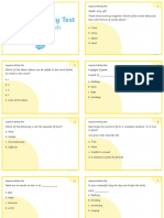 Cognitive Ability Test: Challenge Cards