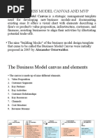 Business Model Canvas and MVP