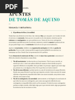 Apuntes de Tomás de Aquino