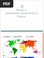 B1 Géo Thème 1 Généralités France