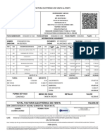 Total Factura Electrónica de Venta 192,500.00: Inversiones Yjm Sas Nido Nueva NIT: 901575215-2