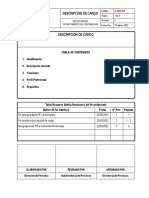 Descripcion Cargo Secretaria Depto Contabilidad