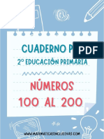 Cuaderno Numeros Del 100 Al 200 - 2 Curso Educacion Primaria