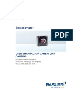 Basler Aviator: User'S Manual For Camera Link Cameras