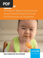 Améliorer Le Régime Alimentaire Des Jeunes Enfants Pendant La Période de L'alimentation de Complément - Guide Programmatique de l'UNICEF