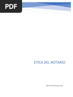 Etica Del Notariado Tarea