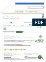 Consulta de Impuesto Predial: Alcaldía de Zipaquira