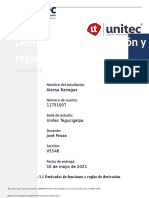 Derivadas de Una Función y Reglas de Derivación: Semana: 3