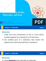 Differentiating Atoms, Molecules, and Ions: General Chemistry 1