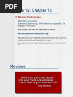 Lecture 12: Chapter 15: Review Techniques