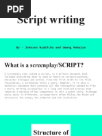 Script Writing: by - Johnson Nyabicha and Umang Mahajan