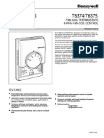 Honeywell Fcu Thermostat t6374 t6375