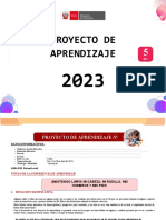 Proyecto Mi Cuerpo Lo Cuido 5 Años 2023