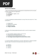 (UPOU) PHYSICS Pre-Test