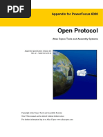 Open Protocol: Appendix For Powerfocus 6000