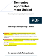 Elementos Importantes Primera Unidad: Resumen y Recuento para La Primera Evaluación