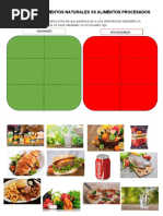 Alimentos Saludables Vs Procesados