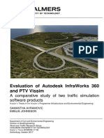 Evaluation of Autodesk Infraworks 360 and PTV Vissim