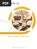 Real Ingredients, Real Taste: WWW - Actpolyols.C Om