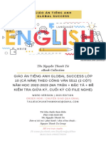 Giáo Án Tiếng Anh Global Success Lớp 10 (Cả Năm) Theo Công Văn 5512 (2 Cột) Năm Học 2022-2023 (Ma Trận + Đặc Tả + Đề Kiểm Tra Giữa Kỳ, Cuối Kỳ Có File Nghe)