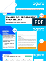 Manual Del Pre-Registro para Sellers: Guía para La Carga de Datos Y Documentos Agora