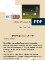 Teori Dasar Listrik: Oleh: Toto Tohir