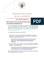 P D D G - 2022-23: Rograma de Octorado EN Erecho Uía Básica Curso