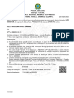 Poder Judiciário Justiça Federal Tribunal Regional Federal Da 1 Região Certidão Judicial Criminal Negativa