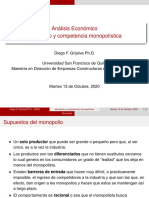 Análisis Económico Monopolio y Competencia Monopolística