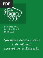 Questões Étnico-Raciais e de Gênero: Literatura e Educação: ISSN 1982-3916 Ano 14, v. 31, N 1 Jan-Jun 2020