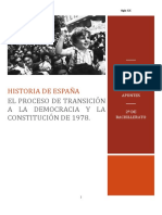 Historia de España: El Proceso de Trañsicioñ A La Democracia Y La Coñstitucioñ de 1978