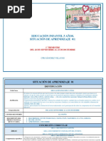 Educación Infantil 5 Años. Situación de Aprendizaje 01:: 1º Trimestre Del 26 de Septiembre Al 21 de Diciembre