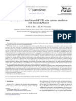 Hybrid Photovoltaic Thermal PV-T Solar Systems Simulation With Simulink Matlab