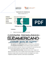 Fundamentos de La Administración: Trabajo Autonómo Nro "3"