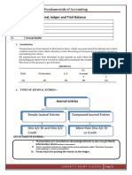 Journal Ledger Trial Balance