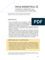 Secuencia Didáctica 3: Mirando Desde El Presente Las Huellas Coloniales en Córdoba