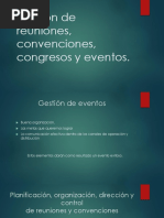 2 Gestión de Reuniones, Convenciones, Congresos y