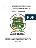 Informe Incial Consejo Municipal 2022