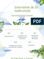 La Préservation de La Biodiversité: L'exposé Est Fait Par Imane Bazza, Rania Hassini, Amine Kajla