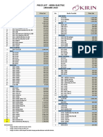 Price List - Kirin Electric JANUARI 2023: No Kode Produk Price List No Kode Produk Price List