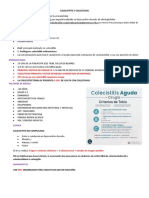 Colecistitis y Colelitiasis