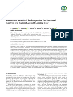 Research Article: Established Numerical Techniques For The Structural Analysis of A Regional Aircraft Landing Gear