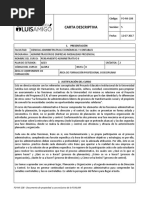 Carta Descriptiva Del Curso