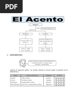 Ficha Acento para Sexto de Primaria