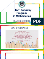 MTAP Saturday Program in Mathematics: Grade 2 Session 4