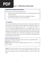 Lesson 7 - Induction & Recursion